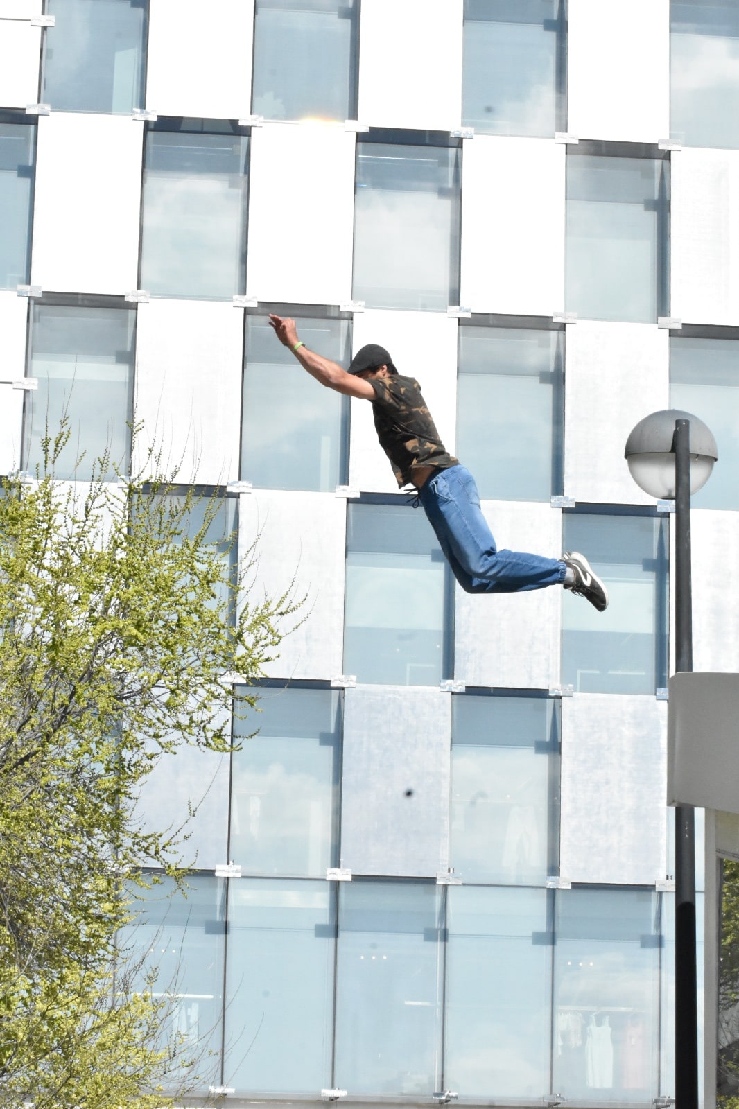Fotografía de parkour en Madrid.