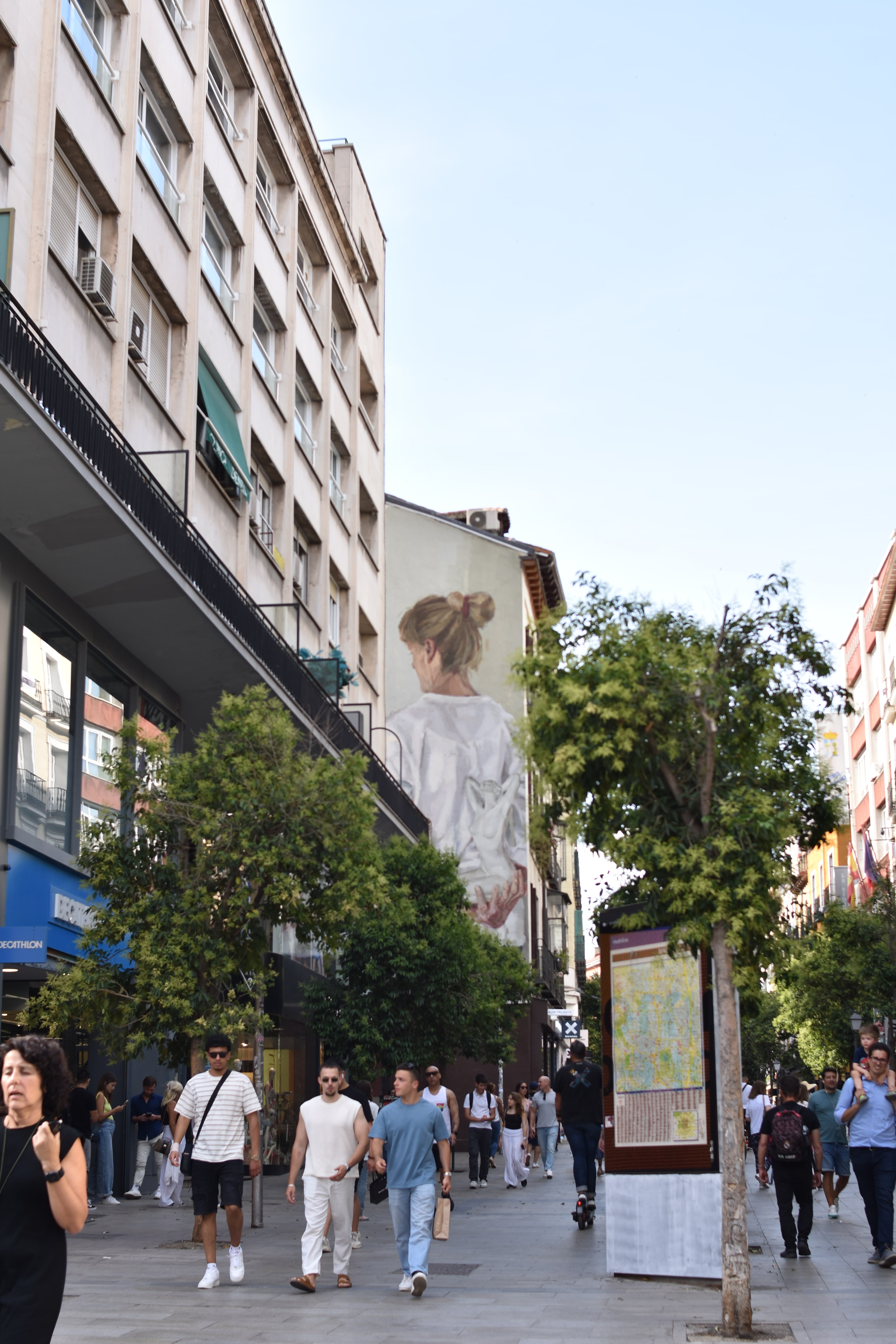 Mural en el centro de Madrid.