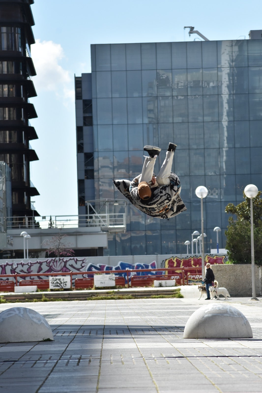 Fotografía de parkour en Madrid.